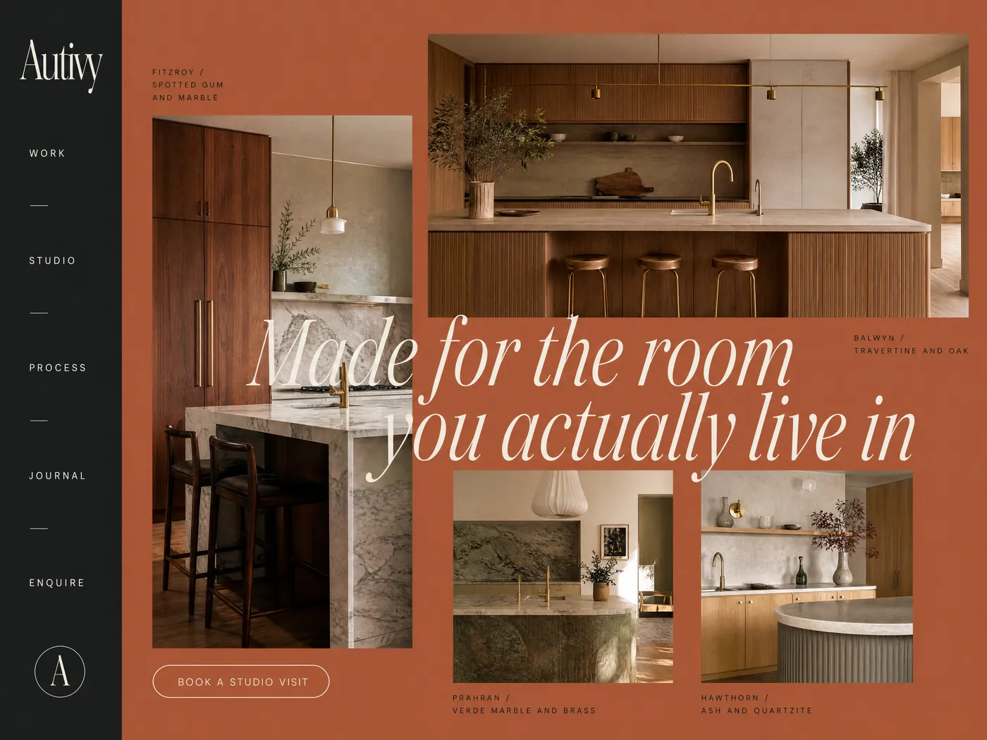 Autivy Kitchens landing page